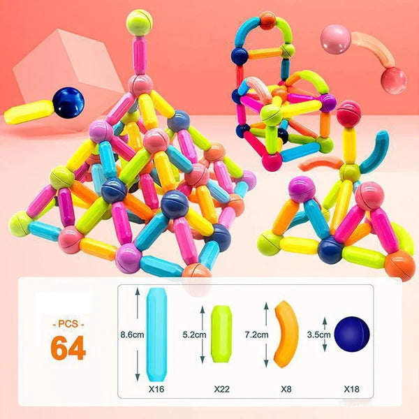Magnetische Bauklötze für die frühe Entwicklung von Kindern
