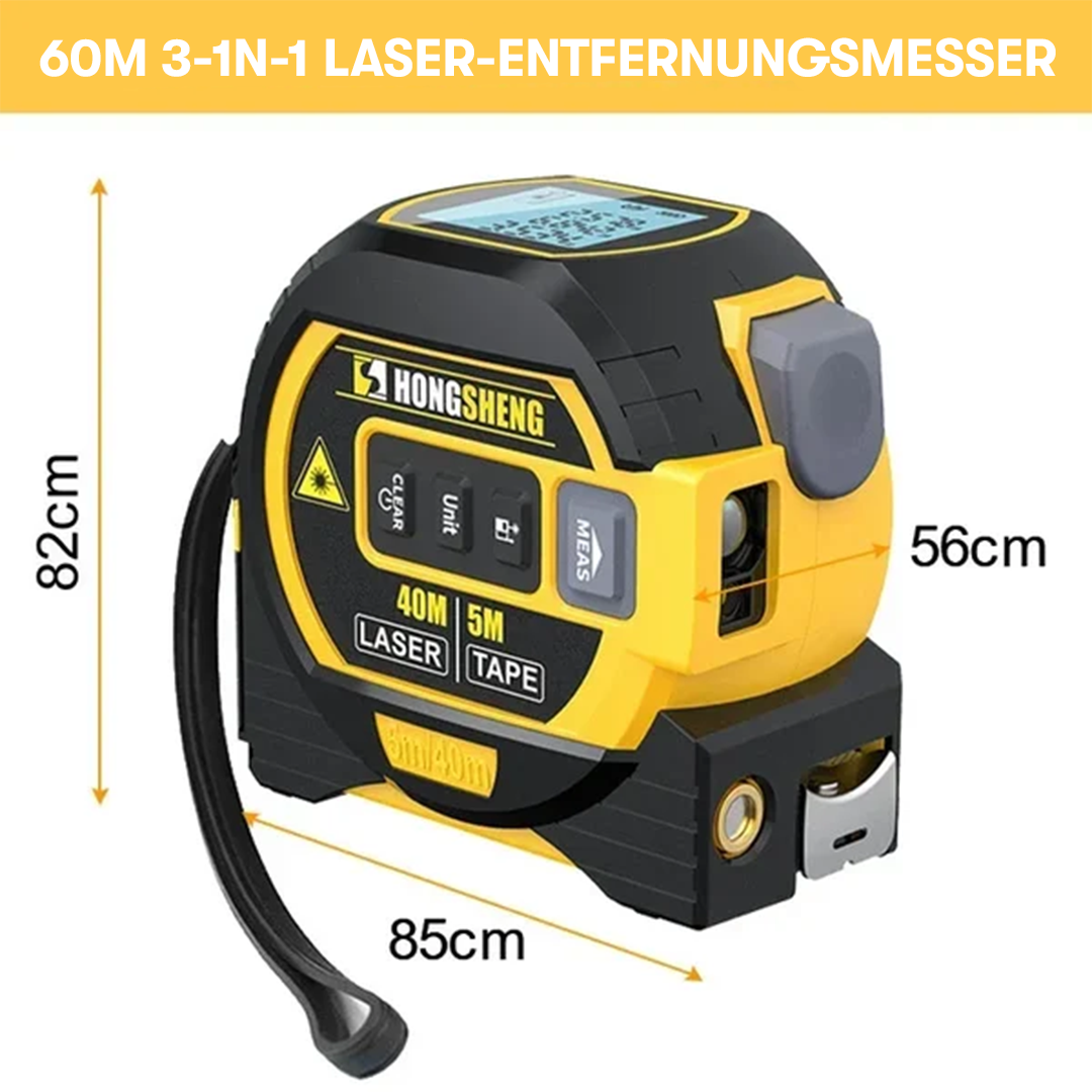 3-In-1-Infrarot-Laserbandmessgerät