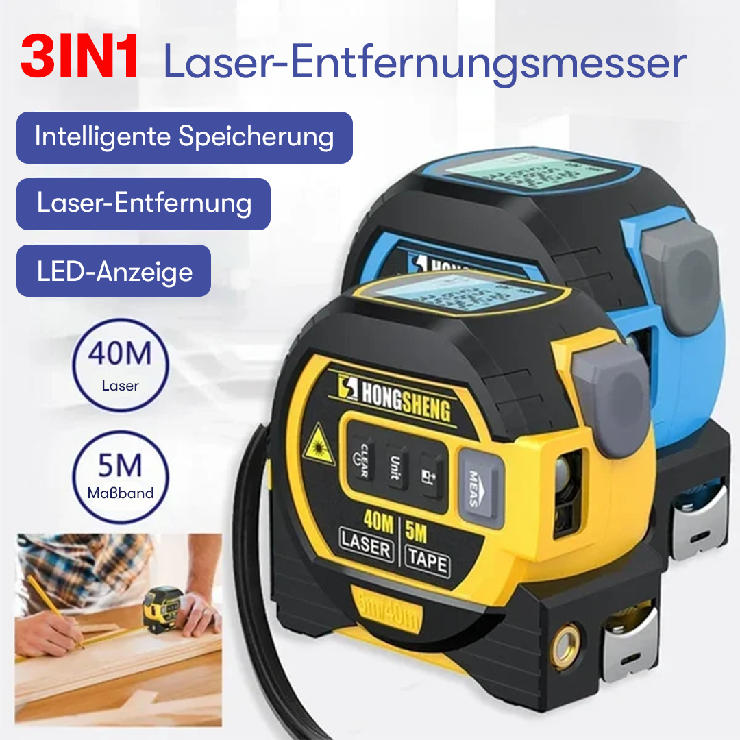 3-In-1-Infrarot-Laserbandmessgerät