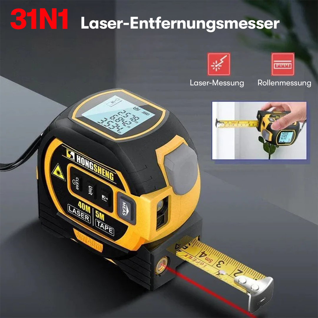 3-In-1-Infrarot-Laserbandmessgerät