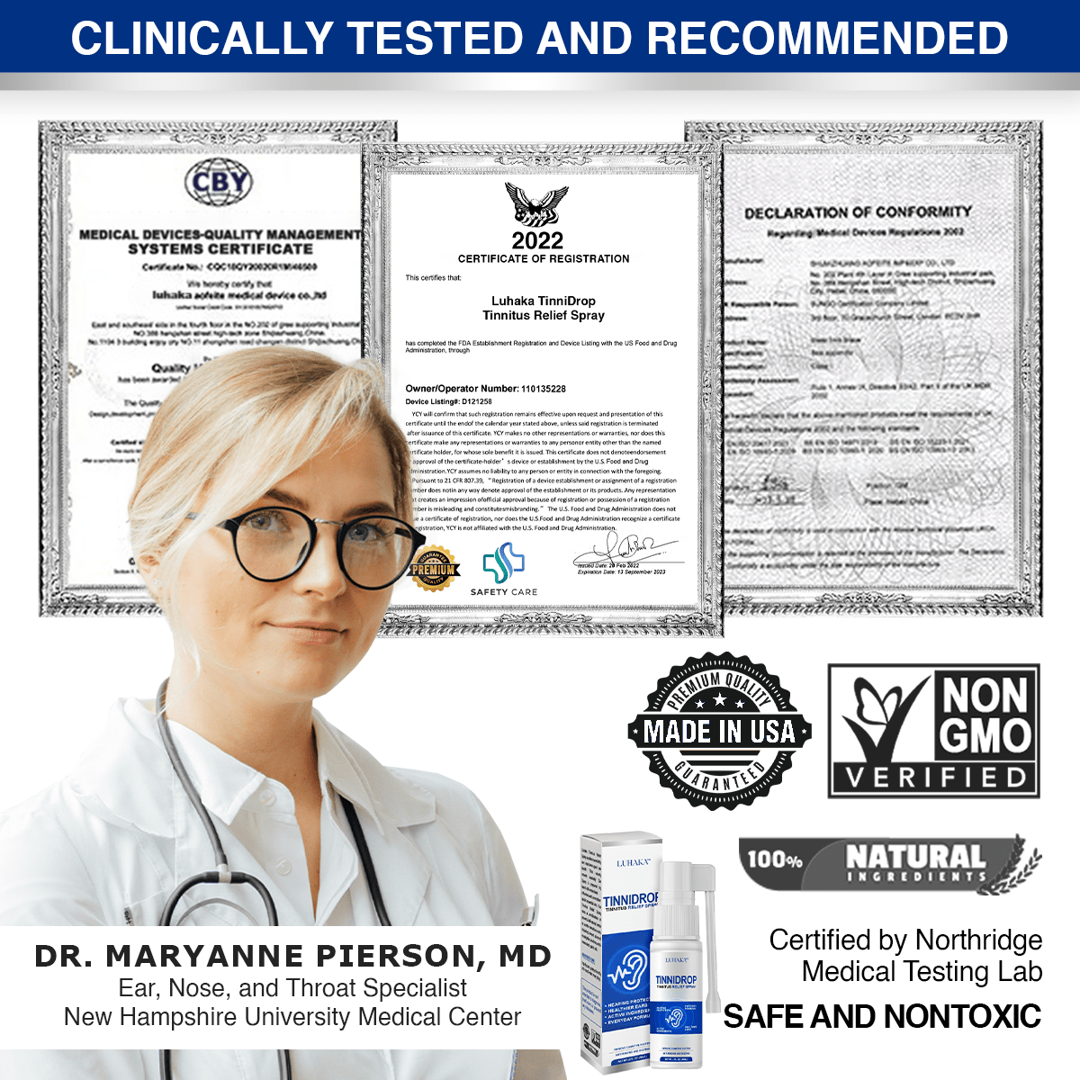 Tinnitus-Linderungsspray