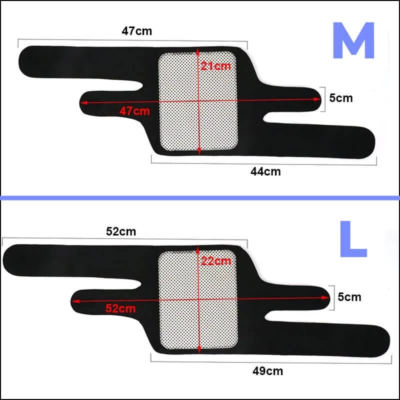 Turmalin Kniepads mit Selbstheizung