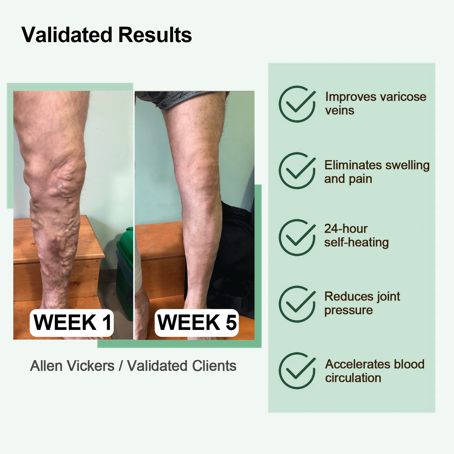 Herbal Thermal Kniebandage (Von NIH-Experten empfohlen – geeignet für alle Beinbeschwerden)